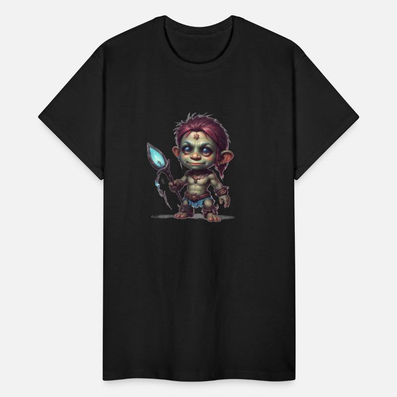 Troll boy warrior with red hair