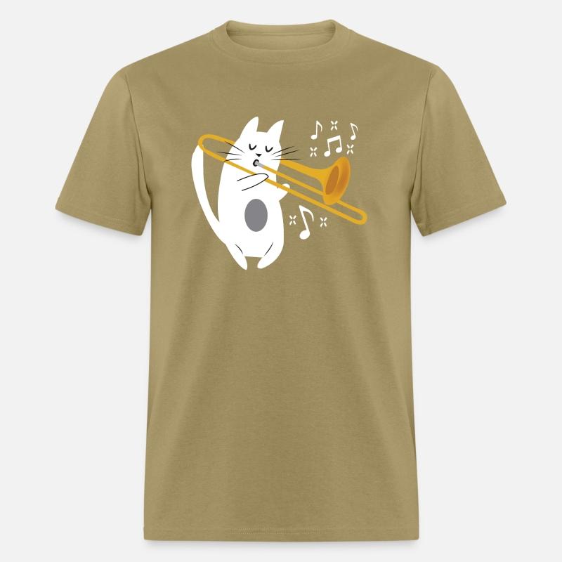 Trombonist Cat Trombone Player Music Lover