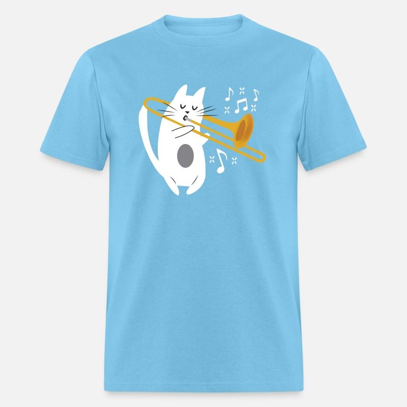 Trombonist Cat Trombone Player Music Lover