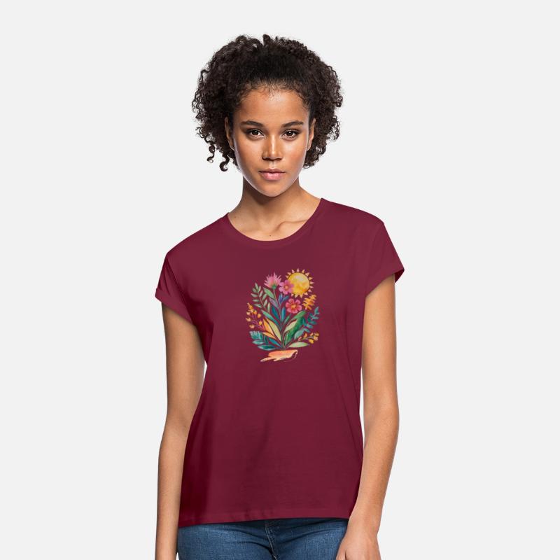 Tropical floral print, Hand Painted