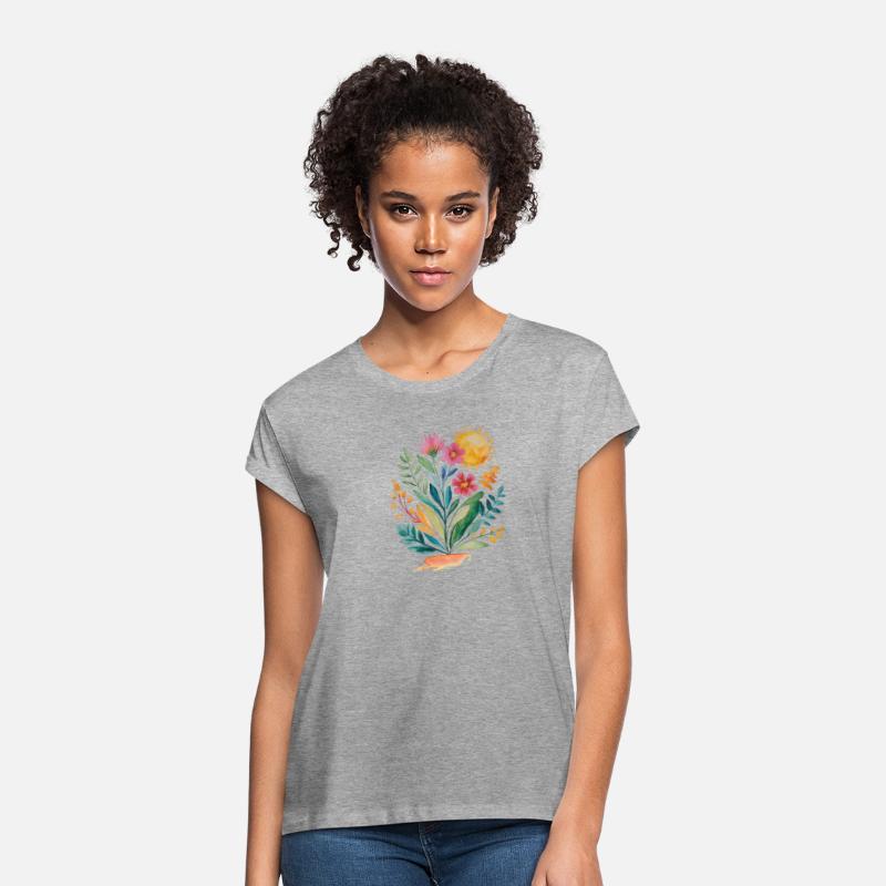 Tropical floral print, Hand Painted