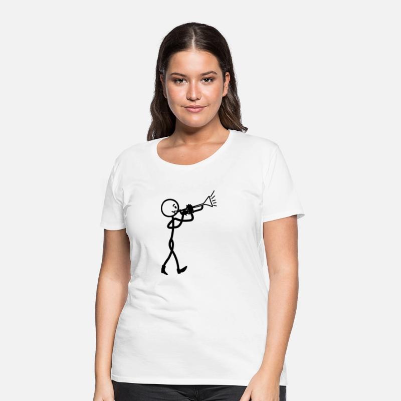 Trumpet player transparent
