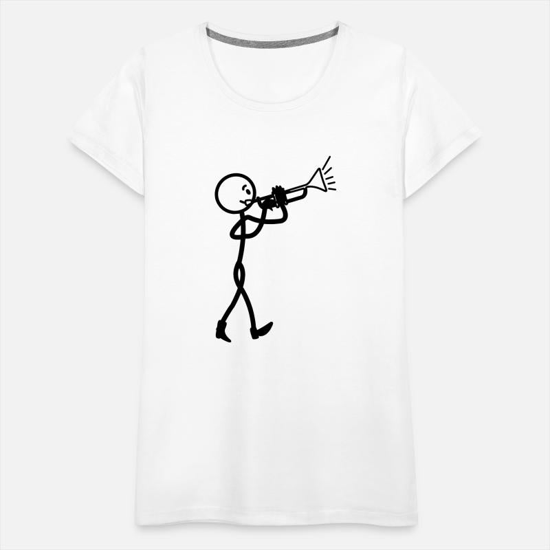 Trumpet player transparent