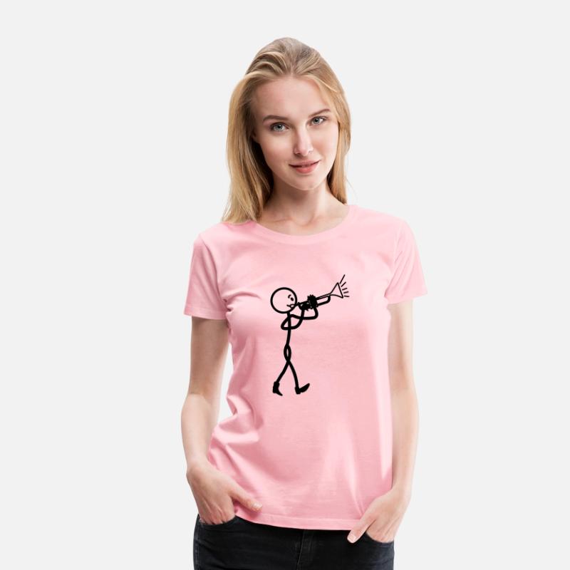Trumpet player transparent