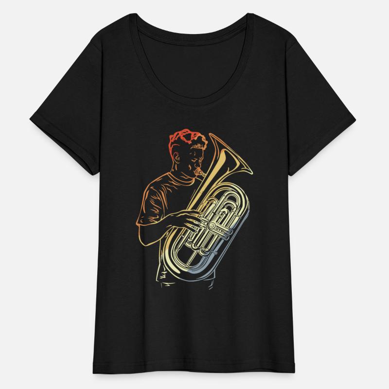 Tuba Guy Drawing Vintage Look