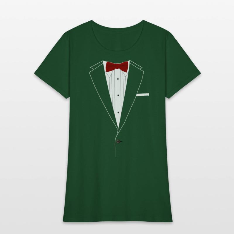 Tuxedo Red Bowtie