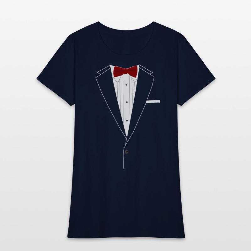 Tuxedo Red Bowtie