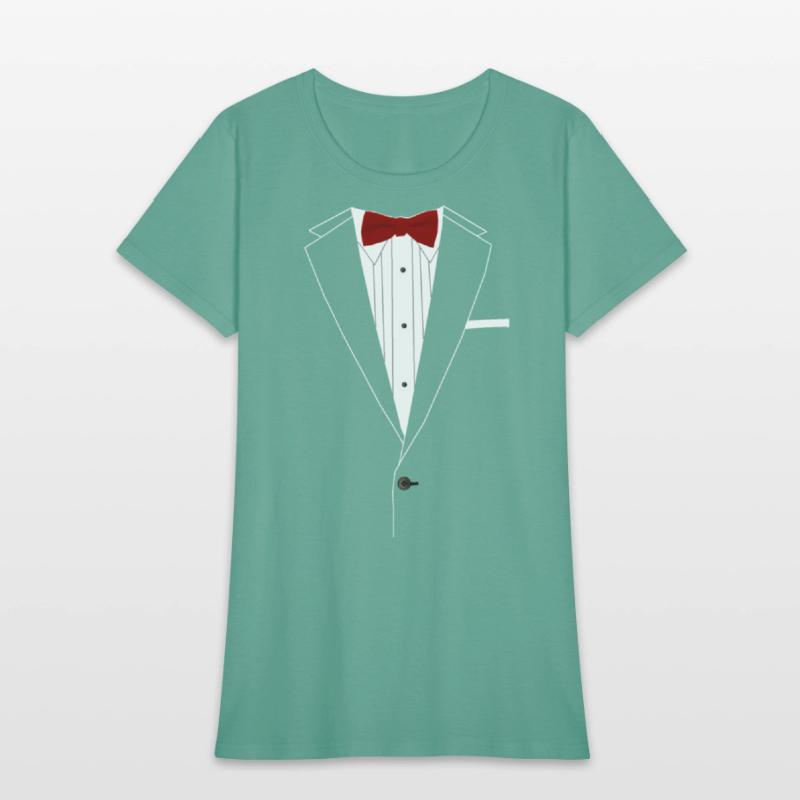 Tuxedo Red Bowtie
