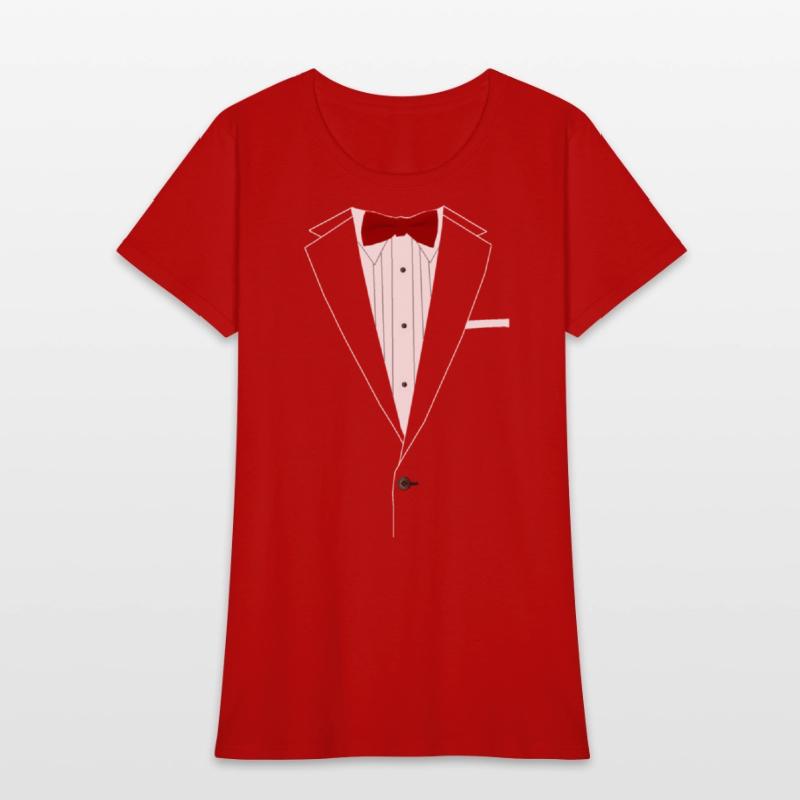 Tuxedo Red Bowtie