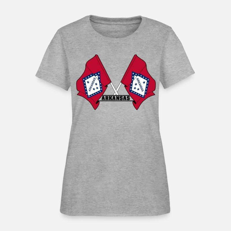 Two flags text 'ARKANSAS'