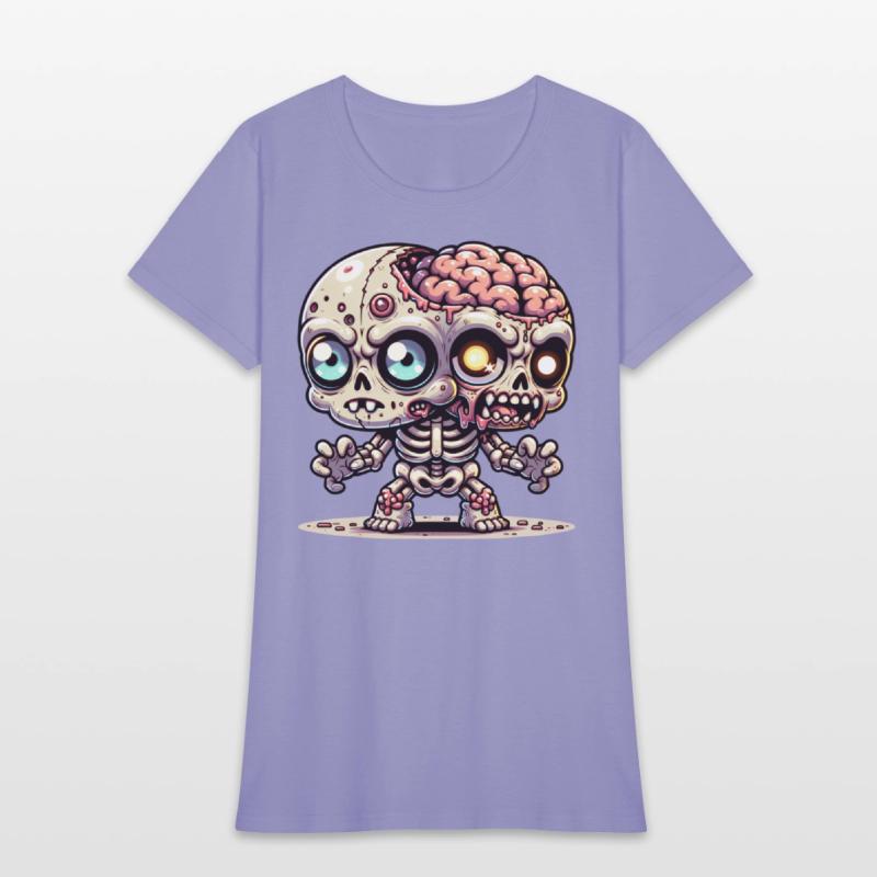 Two-Headed Zombie Skeleton – Creepy Mutant Brain