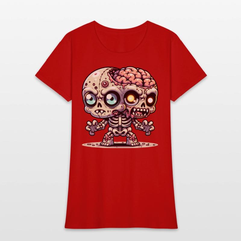 Two-Headed Zombie Skeleton – Creepy Mutant Brain
