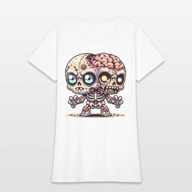 Two-Headed Zombie Skeleton – Creepy Mutant Brain