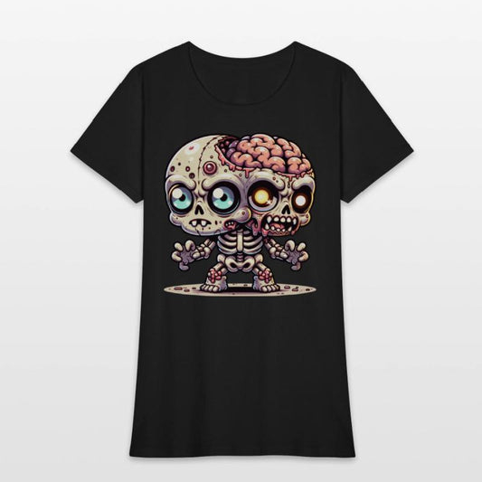 Two-Headed Zombie Skeleton – Creepy Mutant Brain