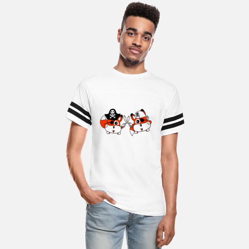 Two Little Cute Pirate Foxes Eye Patch Sabre Duel
