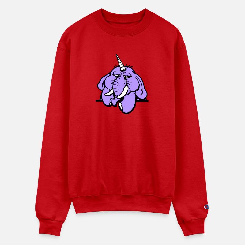 Unicorn Big Elephant Sitting Angry Sad Funny Cool