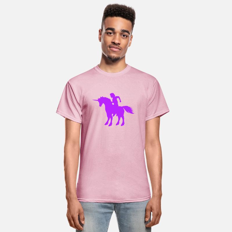 Unicorn Man Prince Riding Fairy Tale Silhouette