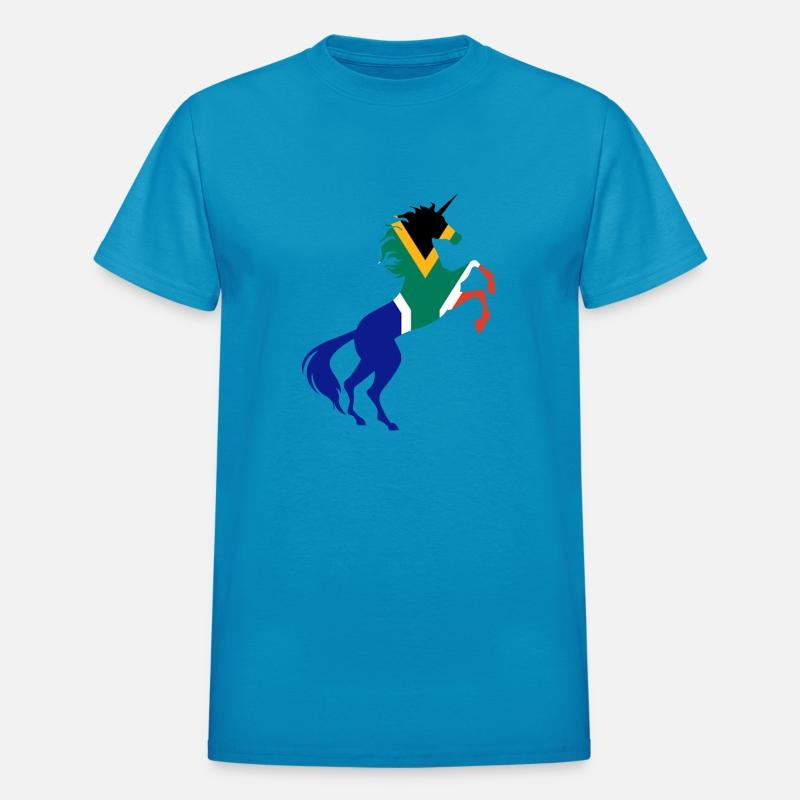 Unicorn South Africa Flag TShirt Magical Unicorn