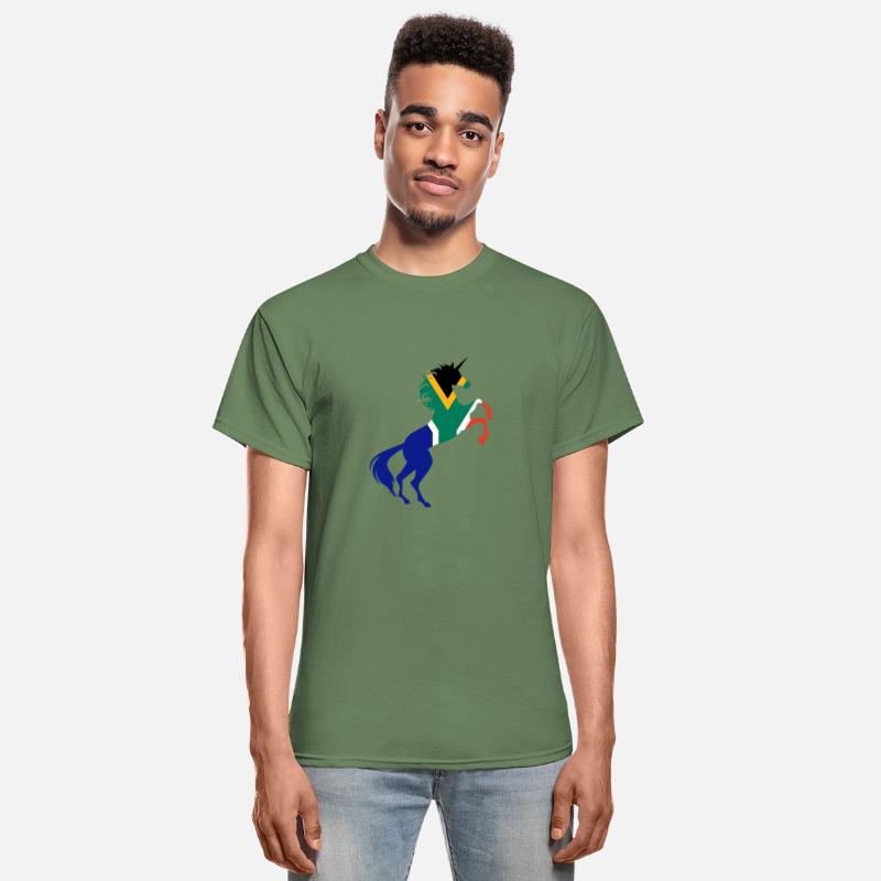 Unicorn South Africa Flag TShirt Magical Unicorn