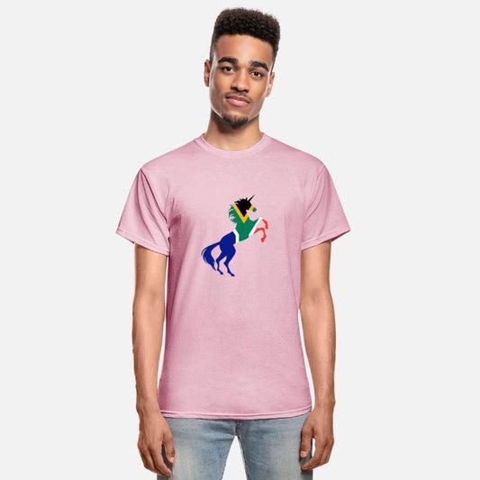Unicorn South Africa Flag TShirt Magical Unicorn