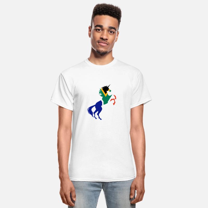 Unicorn South Africa Flag TShirt Magical Unicorn