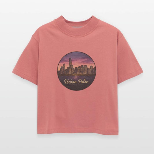 Urban Pulse - Vintage City Skyline Illustration