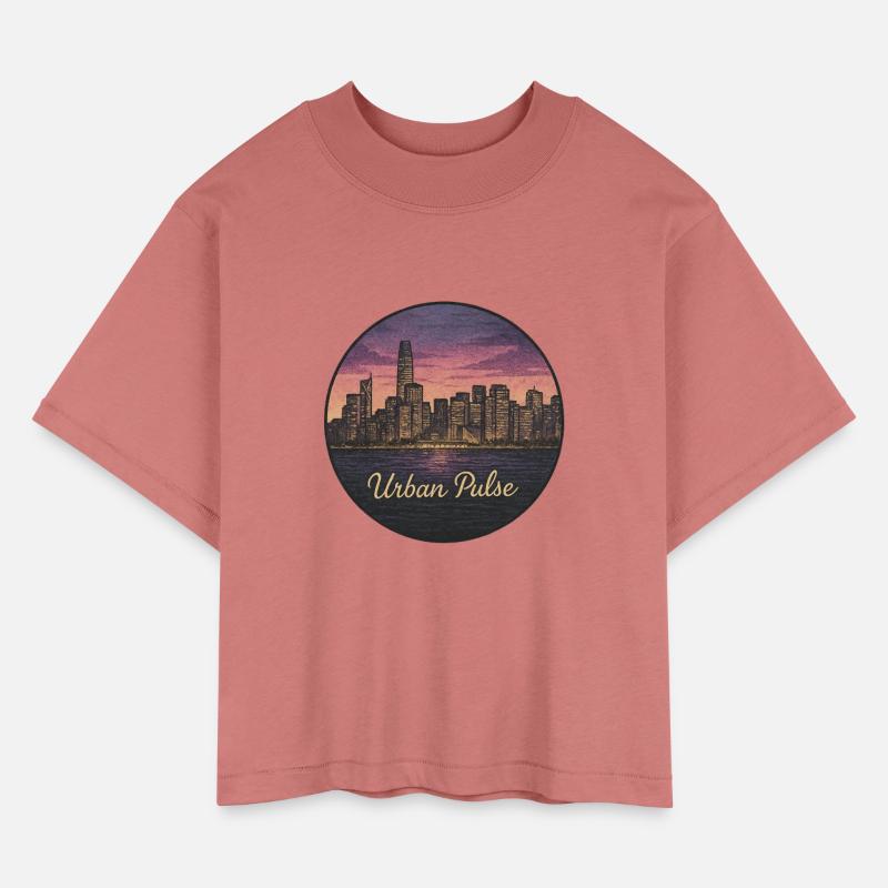 Urban Pulse - Vintage City Skyline Illustration