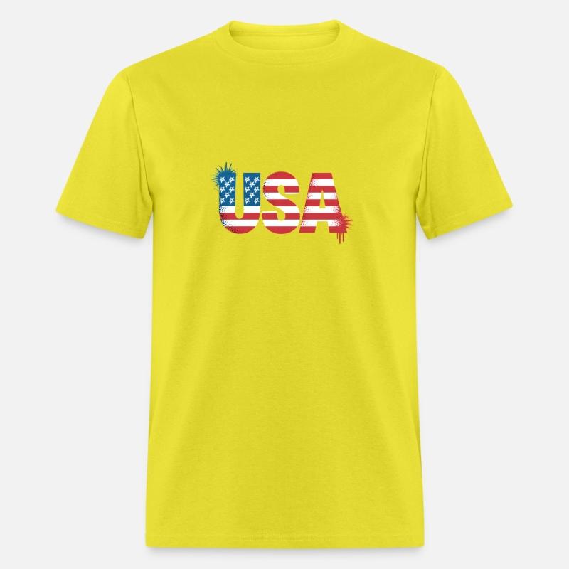 USA American Flag Grafitti Text July 4