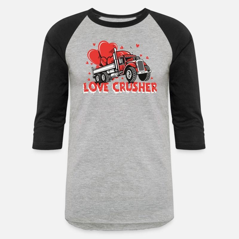 Valentine trucker retro cartoon funny design