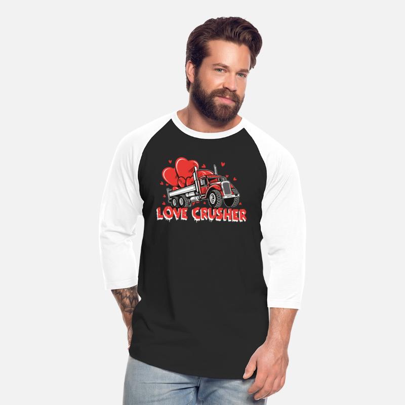 Valentine trucker retro cartoon funny design