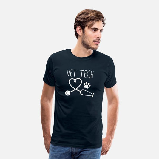Vet Tech Love Animal Love Care Paw Print
