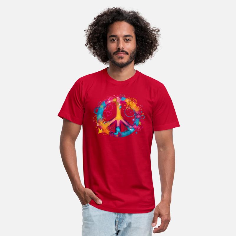 Vibrant Retro Peace Symbol Artistic