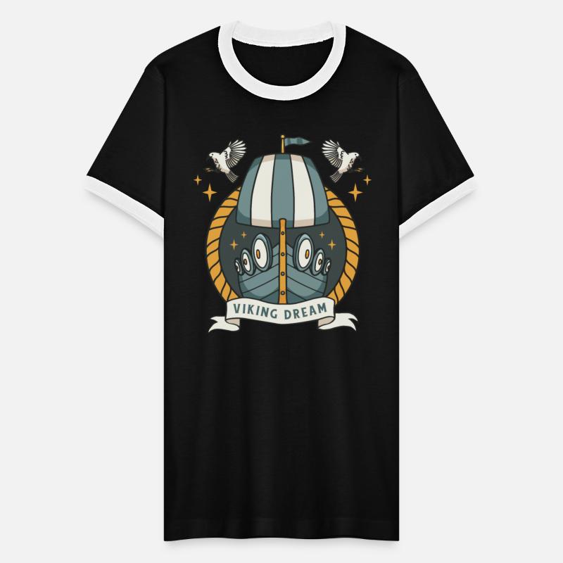 Viking boat sailing waves sea Viking boat sailing