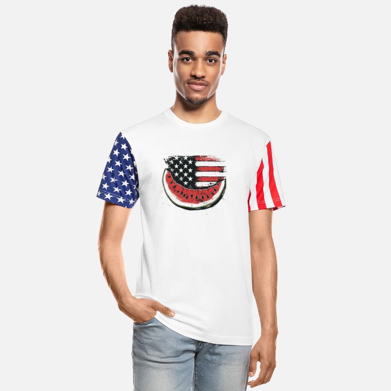 Vintage American Flag Watermelon 4th of July Gift