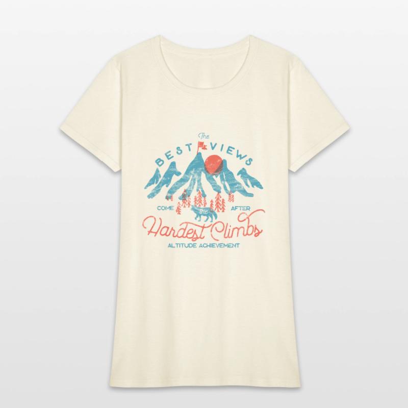 Vintage Mountain Wolf Climbing Hiking Outdoors