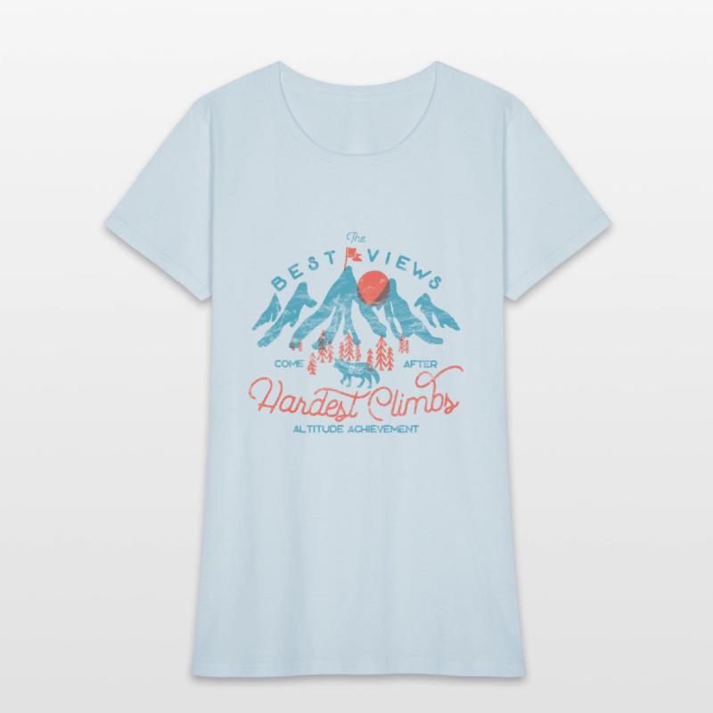 Vintage Mountain Wolf Climbing Hiking Outdoors