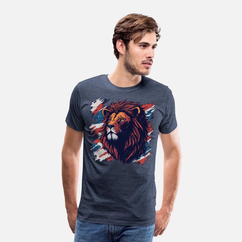 Vintage Retro British Flag with a Lion