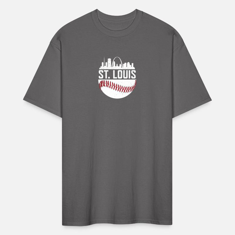 Vintage St Louis Baseball Skyline Missouri Gift