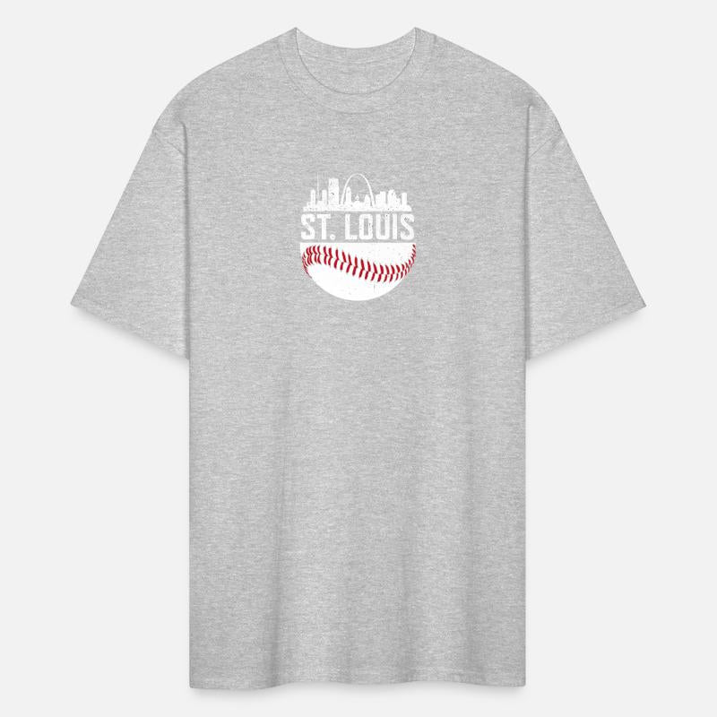 Vintage St Louis Baseball Skyline Missouri Gift