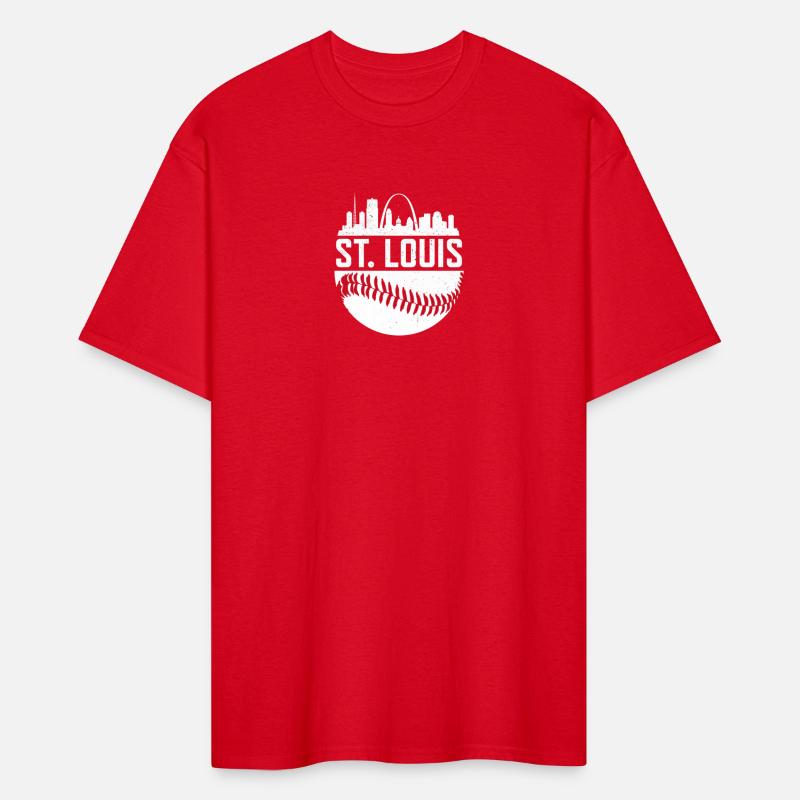 Vintage St Louis Baseball Skyline Missouri Gift
