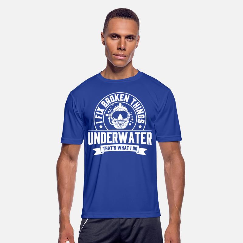 Vintage-Style Print for Scuba Diver