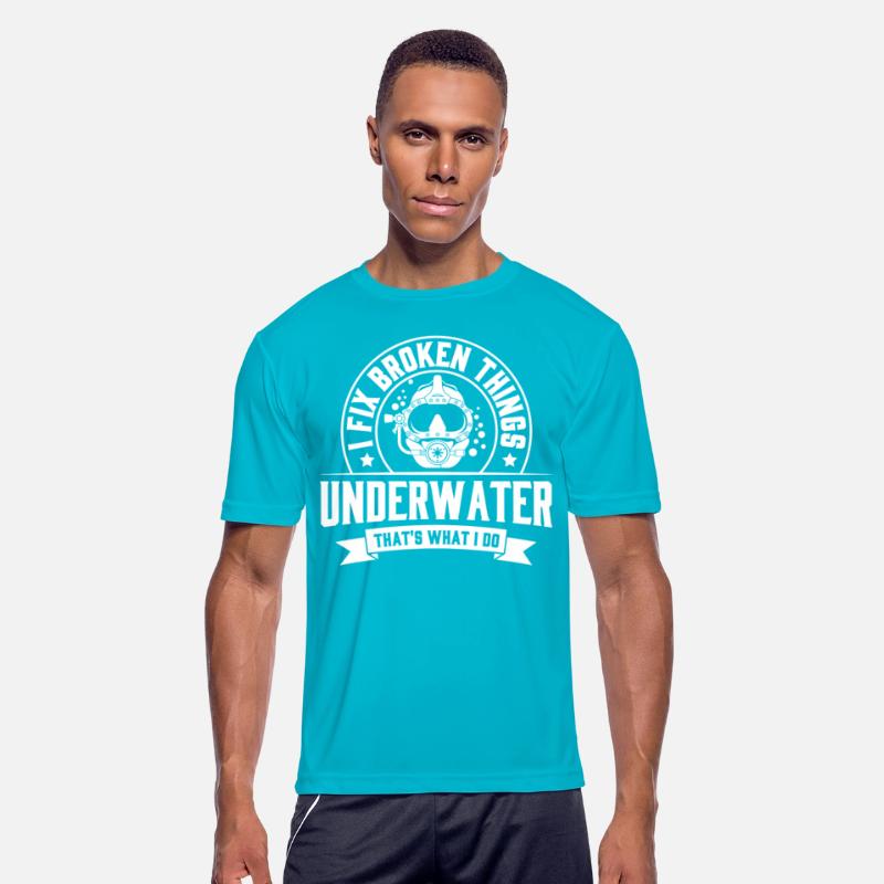 Vintage-Style Print for Scuba Diver