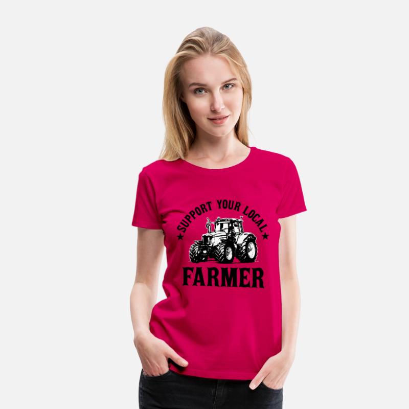 Vintage Support Your Local Farmers Farming Farmer