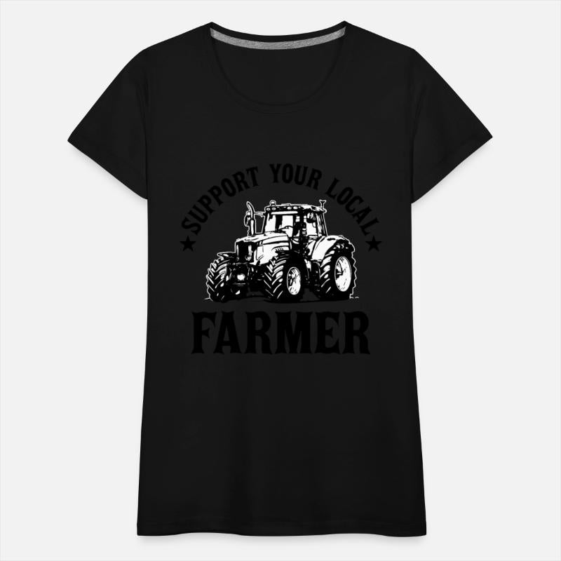 Vintage Support Your Local Farmers Farming Farmer