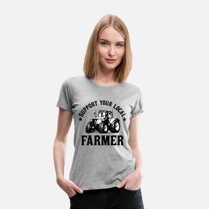Vintage Support Your Local Farmers Farming Farmer
