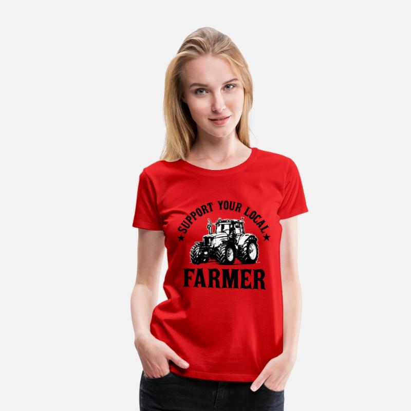 Vintage Support Your Local Farmers Farming Farmer