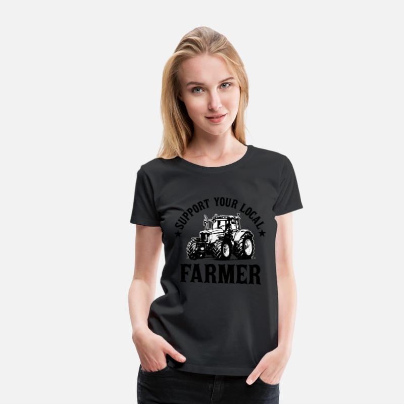 Vintage Support Your Local Farmers Farming Farmer