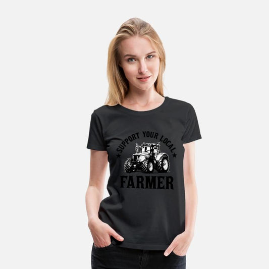 Vintage Support Your Local Farmers Farming Farmer