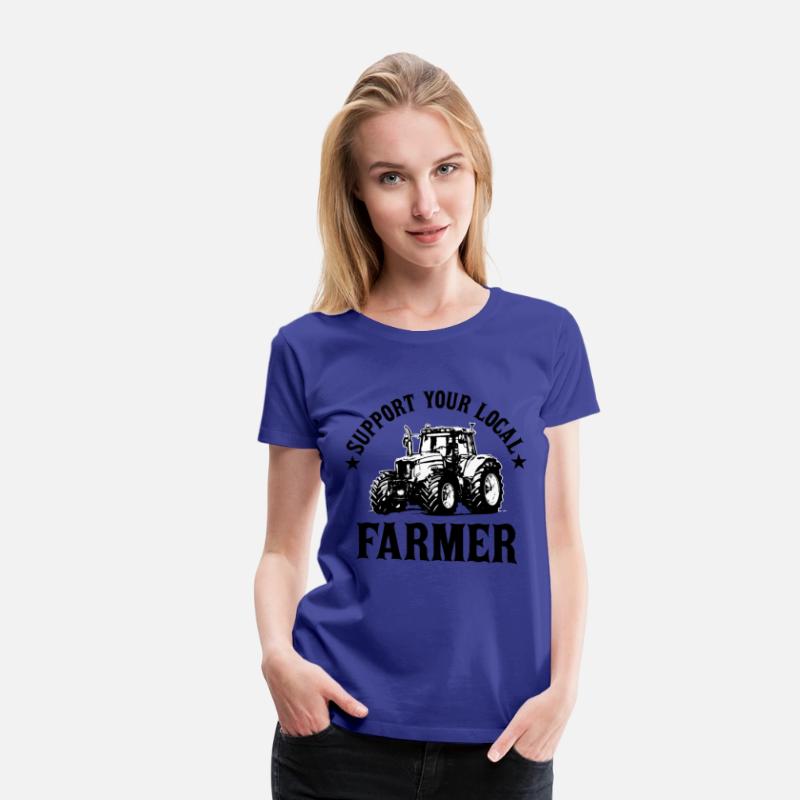 Vintage Support Your Local Farmers Farming Farmer
