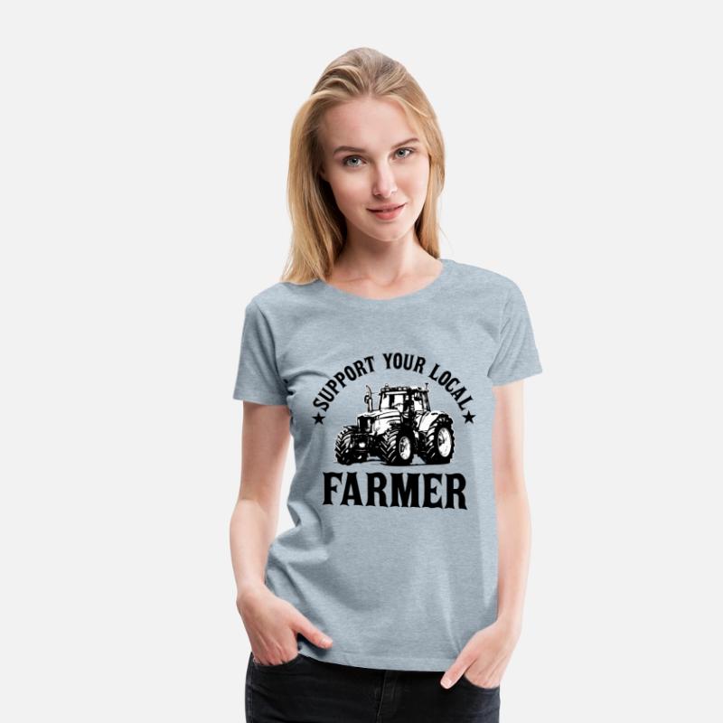 Vintage Support Your Local Farmers Farming Farmer